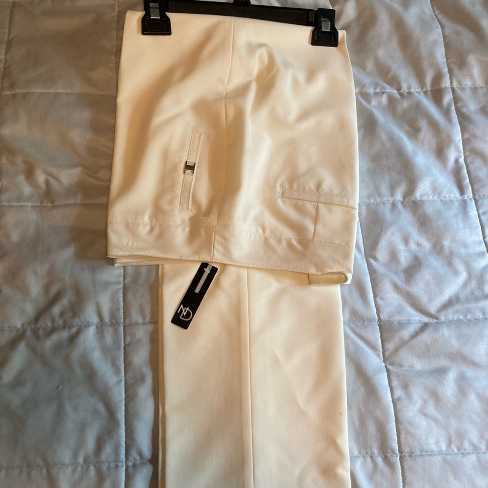 Belk New Directions size 14 pants. Never worn. Small blemishes see photos. Cream